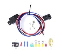 Illkjasfc Set Cavi Relè Regolabile 60A Controllo Termostato 30~50 ℃ per Cablaggio Ventola Radiatore Elettrico Cablaggio Radiatore