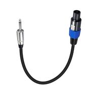 Illkjasfc Speakon A 1/4 6 35 mm Adattatore Cavo Maschio A 1/4 Pollice Spina Mono Spina Twist Lock Cavo Adattatore Per Altoparlante