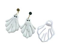 Illkjasfc Taglierina dell'orecchino dell'argilla a tema Halloween per la creazione di gioielli dell'argilla taglierina dell'argilla stampi set per orecchini di argilla