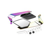 Illkjasfc Vetro Laterale per visibilità Installazione Semplice Riduzione delle Vibrazioni Guida in Città Manubrio Essenziale Manubrio Specchietto Laterale Bici in Vetro