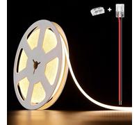illuburg 12V Striscia LED COB Bianco Neutro 4000K 2,5m 400LED/m CRI90+ Dimmerabile Autoadesiva Banda Barra Strip Luminosa