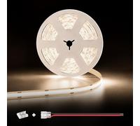illuburg 12V Striscia LED COB Bianco Neutro 4000K 5m 528LED/m CRI90+ Dimmerabile Autoadesiva Banda Barra Strip Luminosa