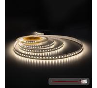 illuburg 24V Striscia LED 5m Bianco Neutro 4000K 128LEDs/m 12W/m 7200lm SMD 2835 Dimmerabile Strip Nastro LED Autoadesiva Illuminazione Decorativa