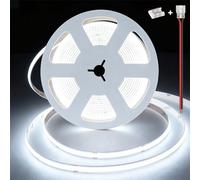 illuburg 24V Striscia LED COB Bianco Freddo 6000K 2,5m 480LED/m CRI90+ Dimmerabile Autoadesiva Banda Barra Strip Luminosa