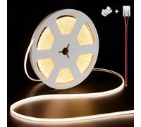illuburg 24V Striscia LED COB Bianco Neutro 4000K 2,5m 400LED/m CRI90+ Dimmerabile Autoadesiva Banda Barra Strip Luminosa