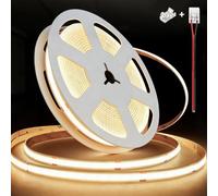 illuburg 24V Striscia LED COB Bianco Neutro 4000K 2,5m 480LED/m CRI90+ Dimmerabile Autoadesiva Banda Barra Strip Luminosa