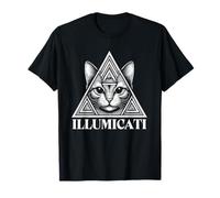 Illumicati - Illuminati Cat all Seeing Eye Teoria della cospirazione Maglietta