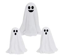 Illumina il fantasma 3pcs spaventoso spettrale 13 pollici e 10 in Halloween ghost decorazioni per feltro fai -da -te per festa infestata casa di Halloween decorazioni di
