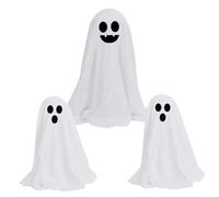 Illumina il fantasma 3pcs spaventoso spettrale 13 pollici e 10 pollici di Halloween ghost decorazioni per feltro fai -da -te per casa, festa, casa stregata, decorazioni di Halloween ...