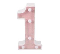Illumina il numero 1 Numero LED Luce decorativa Numero LED per il soggiorno