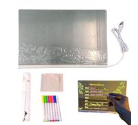 Illumina il tabellone a secco | Scheda di nota LED Board cancellando a secco acceso con stand - Blow Writing Board Light Up Handwriting Board, Drawing Board Structure Strucy and Strong for Weddings B
