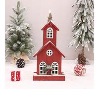 Illumina la casa del villaggio Luci a LED di Natale Edifici Regalo Capanna in