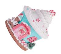 Illumina la casa di pan di : statuetta natalizia a LED a forma di casa