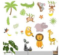 Illumina le decalcomanie per animali scuri, impermeabili, rimovibili, per sala giochi e camera da letto, decorazione per la cameretta dei bambini, luminoso al buio