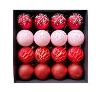 Illumina le tue vacanze con 16 pezzi palline di Natale colorate addobbi