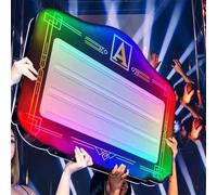 Illumina VIP LED Lettera Bottiglia Presentatore per Night Club Servizio Bottiglia, Display Messaggio Illuminato Personalizzato, 4 Set di Lettere & 2 Numeri, 72 × 60 × 6.5cm