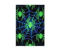 Illuminare Spider Web Blu Verde bandiere esterne decorative bandiere esterne banner per la decorazione del portico 28x40 double sided