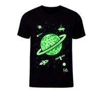 Illuminated Apparel Luminoso al Buio T-Shirt Interattiva Luminosa, Spazio, 9-11 Anni