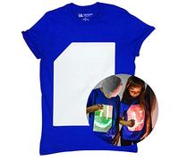Illuminated Apparel T-Shirt Fluorescente Interattiva (Blu/Verde, 12-14 Anni)