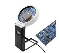 Illuminated Magnifying Glass - 25x Hands Free Foldable 8 LED | For Elderly Reading Macular Degeneration | For Close Range Work