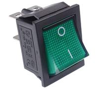 Illuminato Grande Acceso-Spento Interruttore a Bilanciere 250V Dpst - Rosso Blu