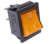 Illuminato Grande Acceso-Spento Interruttore a Bilanciere 250V Dpst - Rosso Blu