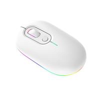 illuminato wireless - 2,4 g wireless USB | per laptop, a cordone ergonomico per PC, Chromebook, Office, Uso domestico, Clicca silenziosa per lavoro