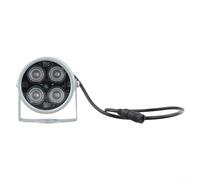 Illuminatore a LED a infrarossi IP42 850nm per telecamera CCTV, 50 m per gamma di visione notturna, alloggiamento in lega di alluminio, DC 12 V per luce di riempimento IR per sorveglianza di sicurezza