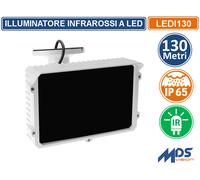 ILLUMINATORE FARO LED NOTTURNO INFRAROSSI IR 130 METRI ESTERNO PER TELECAMERE