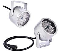 Illuminatore IR per telecamera esterna, DC 12 V 1 A CCTV IR visione notturna fotocamera 48 LED impermeabile ricambio per polizia elettronica snapshot incroci stradali