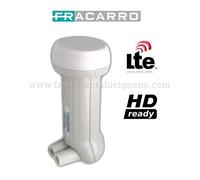 ILLUMINATORE LNB OCCHIO PARABOLA FRACARRO 2 USCITE HD LTE PER SEGNALE SKY TV SAT