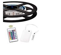 Illuminazione a batteria con luci a LED RGB da 1 m, illuminazione a corda flessibile con contenitore per batterie e telecomando remoto RF a 24 tasti