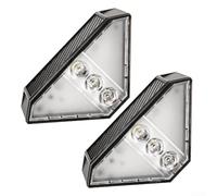 Illuminazione a energia solare ecologica per scale a LED per esterni per la decorazione del giardino (luce bianca)