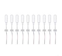Illuminazione a LED per modellismo a traliccio con calibro N, 28 mm, luci da binario pre-cablate per layout HO OO (argento)