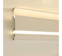 Illuminazione A Soffitto Con Binario LED, Diffusore Lineare A Striscia LED Illuminazione Indiretta A LED, Modanatura Per Gola Illuminazione A Battiscopa(Neutral light,1.6m/5.2ft)