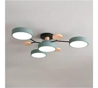 Illuminazione A Soffitto Plafoniera A LED in Acrilico Circolare Lampada da Soffitto Moderna A Semi Incasso Nordica Vicino al Soffitto Apparecchi di Illuminazione per, Green-4 Heads, Three-Color Light