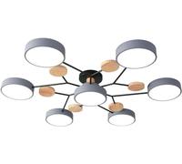 Illuminazione A Soffitto Plafoniera A LED in Acrilico Circolare Lampada da Soffitto Moderna A Semi Incasso Nordica Vicino al Soffitto Apparecchi di Illuminazione per, G-7 Heads, Three-Color Light