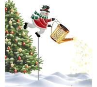 Illuminazione a solare di Natale - Lanterne di Natale con Pupazzo di neve - Lanterna impermeabile paesaggistica | Per Prato con Prato Posteriore Passerelle Architettura Paesaggio interno
