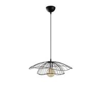 Illuminazione a Sospensione a Soffitto Filo di Metallo Gabbia Lampada Paralume E27 Moderno Retrò Plafoniera per Sala