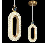 Illuminazione a sospensione compatibile con isola cucina LED dimmerabile moderno oro MI-NI luci a sospensione,per la scala d'ingresso