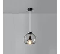 Illuminazione a sospensione con doppi vetri Sala da pranzo regolabile Lampadario a sospensione Lampade E27 Portalampada Lampada a sospensione Luci da cucina per corridoio, camera da letto, soggiorno