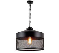 Illuminazione a Sospensione Industriale Lampada da soffitto Moderna per Isola della Cucina Decorazione Rustica d'Arte Vintage Lampadario in Gabbia di Filo Metallico 1 Luce per Sala da Pranzo