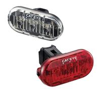Illuminazione anteriore e posteriore Cateye Omni 3 Noir TU