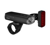 OSRAM LEDsBIKE MULTI BEAM X 1000 SET, set di luci per bici ricaricabili - anteriore e posteriore, fuoristrada, con luce freno e abbagliante, fino a 1000 lumen
