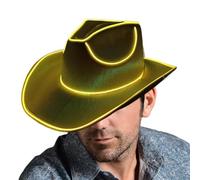 Illuminazione Cappelli Per Adulti - Light up Hat | Illuminazione Del Cappello Da Cowboy | Massetto Glow Nei Cappelli Darificazione, Limare up Per Gli Adulti, Cowgirl Hat Light up Cappelli