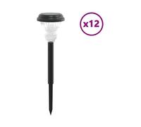ILLUMINAZIONE DA GIARDINO VIDAXL Luci Solari per Percorsi con Picchetti 12 pz Bianche - 4008192