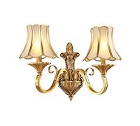 Illuminazione da parete , 1-luce europea classica camera da letto lampada da parete in rame moda retrò camera degli ospiti applique da parete in vetro Victoria corridoio corridoio decorazione applique