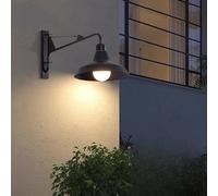 Illuminazione da parete , Lampada da parete for esterni impermeabile a palo lungo di design LED E27 con braccio oscillante industriale girevole montata a for villa, balcone, ristorante(A 60cm)