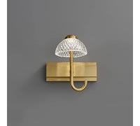 Illuminazione da Parete per lavabo in Ottone Spazzolato, luci da Parete a LED Impermeabili per Interni, Copertura in Acrilico, Specchio da Bagno, lampade da Parete, scrivania per Trucco, murale,