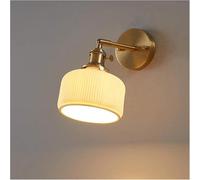 Illuminazione da parete rustica classica Lampada moderna regolabile con interruttore E27 Compatible with interni paralume in ceramica fatto a mano Luci, Retrò